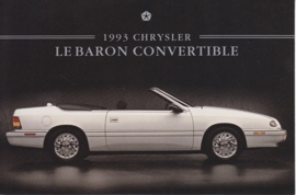 Le Baron Convertible, US postcard, continental size, 1993