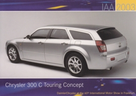 Chrysler 300 C Touring Concept, A6-size postcard, IAA 2003