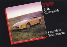 350i Convertible brochure, 4 pages, Dutch language, about 1986 *