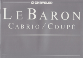 Le Baron Cabrio/Coupe brochure, A4-size, 16 pages, 3/1989, German language