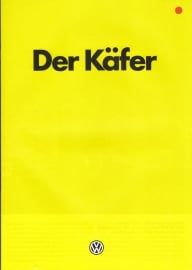 Beetle 1200cc brochure, 16 pages,  A4-size, German language, 06/1985