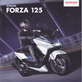 Honda Forza 125 Scooter brochure, 12 pages, about 2016, Dutch language