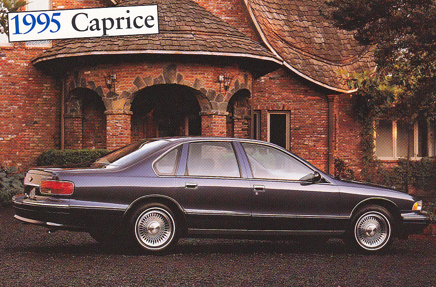 Caprice Sedan,  US postcard, standard size, 1995