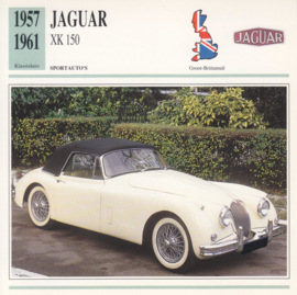 Jaguar XK 150 card, Dutch language, D5 019 02-05