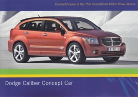 Dodge Caliber Concept car, A6-size postcard, Geneva 2005