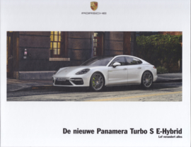 Panamera Turbo S E-Hybrid brochure, 40 large pages, A4-size, 02/2017, hard covers, Dutch language