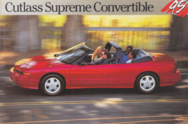 Cutlass Supreme Convertible, US postcard, continental size, 1995