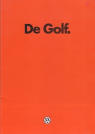 Golf brochure, 28 pages,  A4-size, Dutch language, 01/1982
