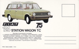 124 Station Wagon TC, standard size, US postcard (# 7545)