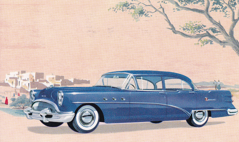 Special Sedan 41D, US postcard, standard size, 1954, # NB-5401