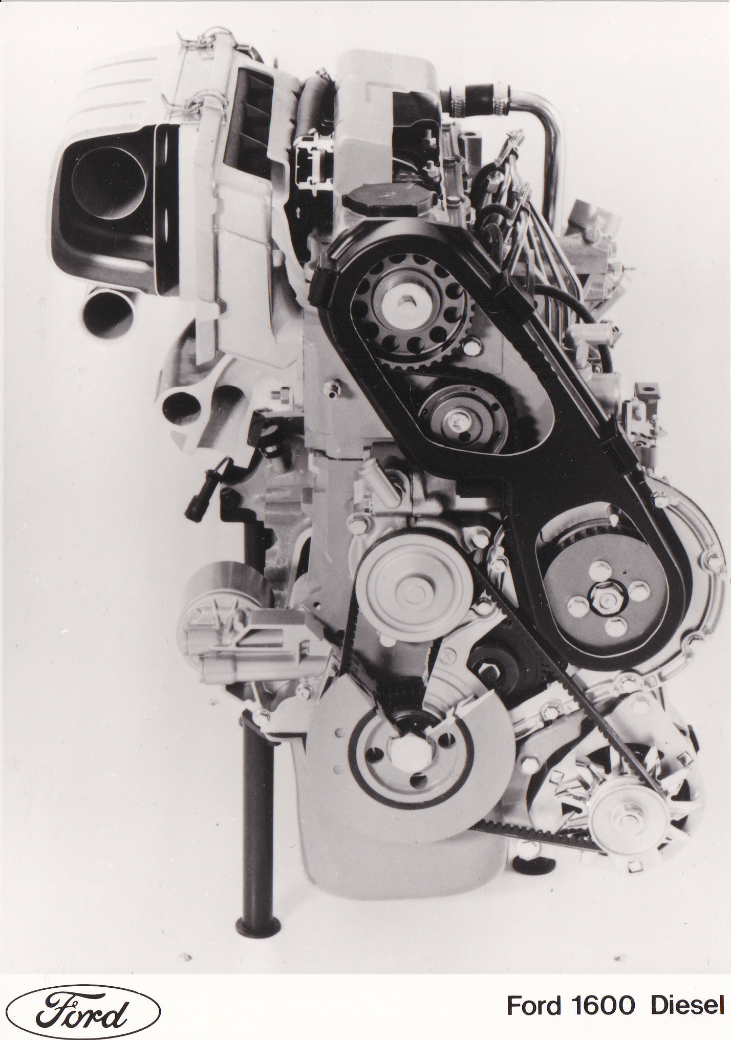 Ford 1600 cc Diesel engine, press photo, Germany, 1984