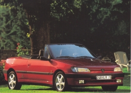 306 Cabriolet postcard, 16 x 11,5 cm, French issue, about 1994