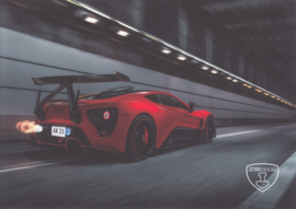 Zenvo TS1 sports car, A5-size postcard, factory-issued, 2018, month: July