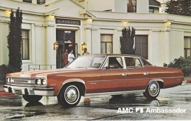 Ambassador Sedan, US postcard, standard size, 1974