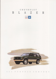 Blazer 1993, 12 page folder, Dutch language