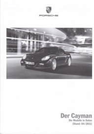 Cayman pricelist, 106 pages, 04/2011, German