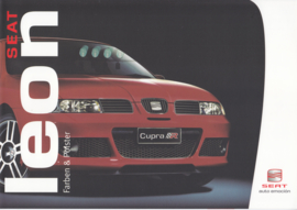 Leon colors & upholstery brochure, 4 pages, 07/2004, German language