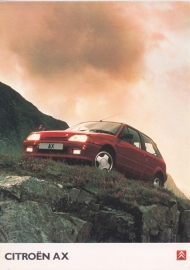 AX, A6-size postcard, UK issue, about 1990