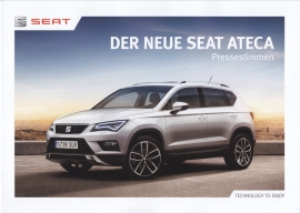 Ateca press opinions brochure, 6 pages, 04/2016, German language