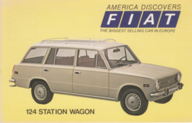 124 Station Wagon, standard size, US postcard, 1973