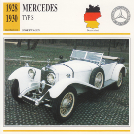 Mercedes Typ S card, German language, D6 067 04-05