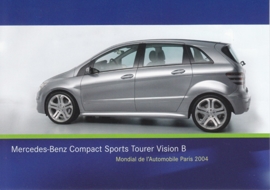 Mercedes-Benz Compact Sports Tourer Vision B, A6-size postcard, Paris 2004