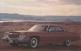 Sedan DeVille, US postcard, standard size, 1976