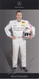 Bernd Schneider - DTM 2007 - auto gram postcard, German