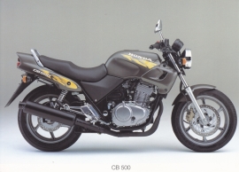 Honda CB 500 postcard, 18 x 13 cm, no text on reverse, about 1994
