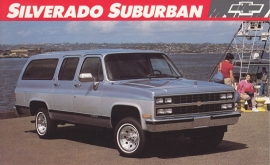 Silverado Suburban,  US postcard, large size, 19 x 11,75 cm, 1989