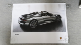 918 Spyder large original factory poster, published 09/2012