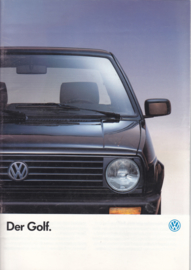 Golf brochure, 44 pages,  A4-size, German language, 08/1990