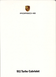 911 Turbo Cabriolet, A6-size set with 6 postcards in white cover, 2008, WVK 231 100 08