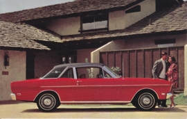 Falcon Futura Sports Coupe, US postcard, standard size, 1969