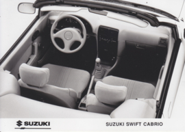 Suzuki Swift Cabrio interior, press photo, Belgium, 1/1992