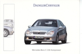 Mercedes-Benz C 230 Kompressor, A6-size postcard, Geneva 2001