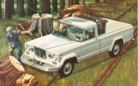 Winches on Jeep 4WD's, standard-size postcard, 1964