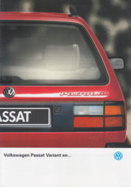 Passat Variant brochure, 4 pages,  A4-size, Dutch language, 05/1990