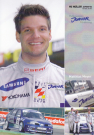 Leon racer Müller Motorsport driver Matthias Meyer postcard, DIN A6 size, German language, 2005