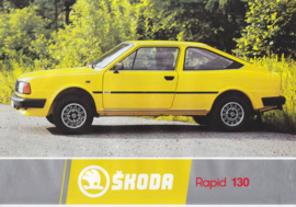 Rapid 130 Coupe leaflet, 2 pages, German language, about 1985