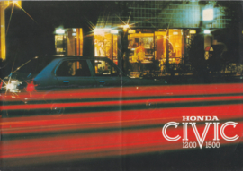 Civic 1200/1500 Hatchback model, 20 page brochure, about 1978, Dutch