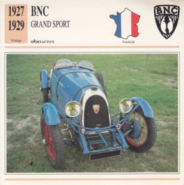 BNC Grand Sport card, Dutch language, D5 019 07-16
