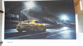 Cayman GT4 large original factory poster, published 01/2015