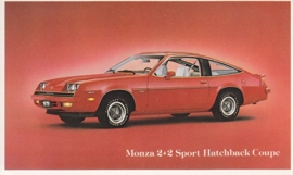 Monza 2+2 Sport Hatchback Coupe, US postcard, standard size, 1979