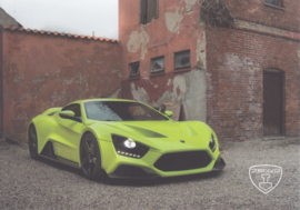 Zenvo TS1 sports car, A5-size postcard, factory-issued, 2018, month: September