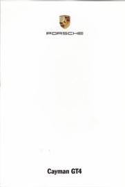 Cayman GT4,  A6-size set with 6 postcards in white cover, 2015, WSRI 1501 15S7 00, no text