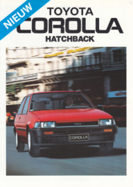 Corolla Hatchback brochure, 4 pages, 1985, Dutch language