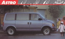 Astro Passenger Van,  US postcard, large size, 19 x 11,75 cm, 1989