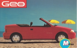 Metro Convertible, US postcard, standard size, 1992