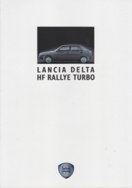 Delta HF Rallye Turbo folder, A4-size, 6 pages, 3/1989, German language